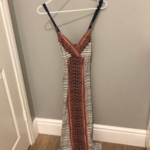 Tribal Print Maxi Dress